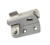 Alipis Loquet de Porte Acier Inoxydable Robuste avec Pêne Coulissant Verrou de Sécurité pour Portes Extérieures et Portails Installation Verticale ou Horizontale Protection Antivol