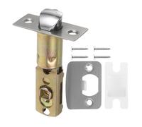 Alipis Loquet de Porte Coulissant Réglable à 45° et 60-70°, en Acier Inoxydable avec Gâche à 90°, Boîtier D'impact et Kit Complet de Fixation, pour Portes de Salle de Bain et Intérieures