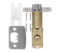 Alipis Loquet de Porte Coulissante Réglable à 3 Tiges 45°-60/70° Acier Inoxydable Alliage de Zinc Gâche à 90° Pêne D’Impact Serrure pour Porte de Passage Salle de Bain Installation