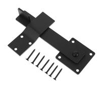 Alipis Loquet de Porte Coulissante Robuste en Métal Verrou Pivotant 360° Installation Gauche/Droite Verrou de Porte de Grange Rustique Matériel de Quincaillerie pour Portail