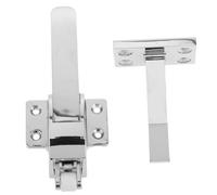 Alipis Loquet Poignée de Porte Verrouillable pour Congélateur et Réfrigérateur Ressort Intégré Kit Compatible avec Portes de Refroidisseur Installation Facile avec Vis Incluse