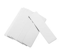 Alipis Lot de 10 Badges Nominaux Vierges en Acier Inoxydable Miroir Argenté Imprimables Épingle Format Petit pour Bureau Entreprise et Usage Professionnel