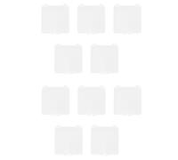 Alipis Lot de 10 Boîtes de Rangement Transparentes pour Faux Ongles Coffret de Nail Art Compact Couvercle Rabattable Matériel Solide pour Accessoires de Manucure et Organisation de