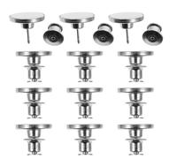 Alipis Lot de 10 Boutons de Jean Métalliques Détachables Réglables pour Ajustement de Taille sans Clous Compatibles Pantalons et Paquet Couleur Argentée Utilisation Facile pour