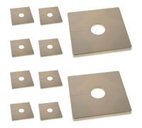 Alipis Lot de 10 Cache-tuyaux Décoratifs Dorés pour Trou Mural 2,2 Cm, Couvercle de Bride Fendue en Plastique, Protection Intempéries, Décoration Murale pour Plomberie, Usage Résidentiel