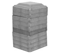 Alipis Lot de 10 Capuchons de Poteaux Carrés 80x80 Mm en Métal pour Clôture Zinc, Couvre-poteaux Robustes et Décoratifs, Protection Renforcée pour Rampes et Barrières, Usage Extérieur