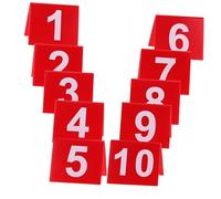 Alipis Lot De 10 Cartes De Numéros De Table Double Face En Acrylique Transparent Numéros De Table 1 À 25 Marque-Places Pour Mariages Restaurants Hôtels Réceptions Et Banquets
