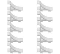 Alipis Lot de 10 Clips de Support d'Étagère en Acier Inoxydable Fixation Résistante pour Étagères de Congélateur et Réfrigérateur Commercial Accessoires Compatibles pour Armoires à