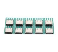 Alipis Lot de 10 Connecteurs USB C Femelle DIY 31 Cartes de Conversion PCB USB C pour Câble et Ligne de Données pour Transfert Rapide et Stable Usage Bureautique et Domestique