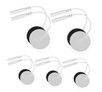 Alipis Lot De 10 Coussinets Ronds De Massage à Électrodes En Silicone Relaxation Coussinets Auto-adhésifs Pratiques Pour Électrostimulation Compatible Appareils De Massage