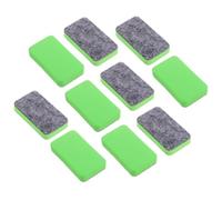 Alipis Lot de 10 Effaceurs à Sec pour Tableau Blanc Mini Taille Feutrine Verte Gommes Portables pour Professeur Accessoires de Bureau et Salle de Classe Nettoyage pour Tableaux