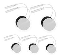 Alipis Lot De 10 Électrodes Rondes Auto-adhésives 3 Cm En Silicone Pour Coussin De Massage Du Dos, Tampons Professionnels Pour Massage à Impulsions Et Corporel