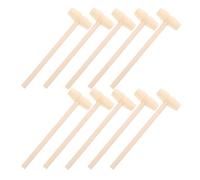 Alipis Lot de 10 Mini-marteaux Et Maillets en Bois, Jouet Éducatif Créatif pour Enfants, Batteur pour Bébés Garçons Et Filles, Jouet à Marteler en Bois Kaki, Idéal pour Les Activités Ludiques