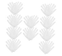 Alipis Lot De 10 Paires De De Bijouterie En Coton Doux Extensibles Pour La Manipulation Et L'inspection Des Bijoux Doux Pour L'humidité Jade Blanc