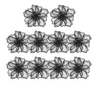 Alipis Lot de 10 Patchs Brodés Fleurs en Dentelle Colorée Autocollants Patchs DIY pour Vêtements Décoration Textile Créative pour Robes Jupes Paquet Jeans Chapeaux Projets Couture