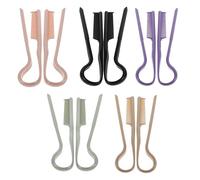 Alipis Lot de 10 Peignes Lisseurs à Cheveux de V Double Face Antistatique Couleurs Assorties Peignes Coiffants Portables pour Salon Voyage et Usage Quotidien