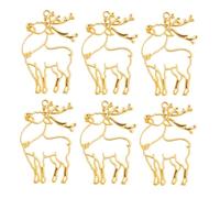 Alipis Lot de 10 Pendentifs à Cadre en Alliage Doré Lunette Arrière Ouverte Cadre Pendentif de Noël pour Bijoux Colliers et Créations de Résine Décoration Festive