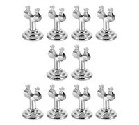 Alipis Lot de 10 Pinces Porte-Étiquettes en Acier Inoxydable Support U Petit Format Argenté pour Présentoir de Bureau Porte-Cartes Publicitaires pour Commerce de Détail et Boulangerie