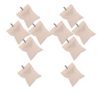 Alipis Lot de 10 Poids de Rideaux Extérieurs Beige Clair Paquet Lestés Imperméables Pince de Fixation pour Tonnelle Gazebo et Rideaux de Terrasse Maintien Stable Le Vent Compatibles