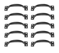 Alipis Lot de 10 Poignées D’Armoire Noires 10 CM de Boulette Rétro Poignées de Tiroir Vintage Cuisine Placard et Meuble Finition Peinture Noire Matériel Solide