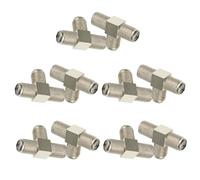 Alipis Lot de 10 Répartiteurs Femelles de Type F Répartiteur de Câble Coaxial à 3 Voies en Alliage de Zinc Nickelé Adaptateur Coaxial pour Antenne TV Satellite et VCR Usage