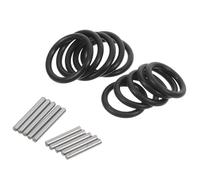 Alipis Lot de 10 sets de Joints en Caoutchouc Noir pour Clés Électriques Bagues de Retenue O-Ring Petit et Grand Modèles Anneaux D’Étanchéité Polyvalents pour Bricolage et Réparation