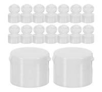 Alipis Lot de 100 bouchons à clapet en plastique - Bouchons distributeurs à clapet étanches, indispensables en voyage pour flacons de lotion, gel douche et crème - Diamètre intérieur : 28 mm