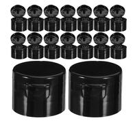 Alipis Lot de 100 bouchons à clapet en plastique - Bouchons distributeurs à clapet étanches, indispensables en voyage pour flacons de lotion, gel douche et crème - Diamètre intérieur : 28 mm