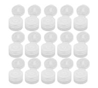 Alipis Lot de 100 Bouchons à Clapet en Plastique Transparent 28 MM Couvercles Résistants en PP pour Flacons de Lotion et Cosmétiques Étanches et Solide Adaptés au Voyage et Usage