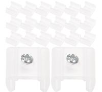 Alipis Lot de 100 Clips de Fixation pour Bande LED 14Mm en Silicone Vis Support Montage Latéral pour Guirlandes Lumineuses LED Accessoires pour Éclairage Mural et Décoration Intérieure