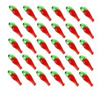 Alipis Lot De 100 Perles Poivre Rouges En Verre Pour Bijoux Diy, Accessoire Création Artisanale, Sachets 2 Pièces, Matériau Décoratif Coloré, Convient Fabrication Pendentifs Colliers