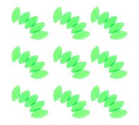 Alipis Lot de 100 Set de Perles Flottantes de Pêche Vertes en Mousse Légère Flotteurs à Bulles Ovales 63X132 MM pour Pêche à la Carpe en Mer et Eau Douce Accessoires Compatibles pour