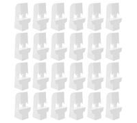 Alipis Lot de 100 Supports de Chevalet à Ailes en Carton Blanc 12 CM Porte-Affiche pour Exposition Chevalet D’Art Stable et Polyvalent pour Panneaux Affiches et Toiles