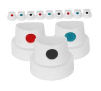 Alipis Lot de 12 Bouchons de Buse de Pulvérisation pour Peinture Aérosol, Embouts de Précision Couleur Noir, Bleu et Rouge, Adaptés aux Projets de Graffiti L'art Créatif pour Femmes,