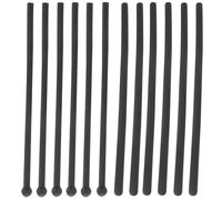 Alipis Lot de 12 Embouts Antidérapants en Silicone Noir, Protections pour Branches de Lunettes Fines Trous Ronds, Accessoires Confortables et Hypoallergéniques pour Maintien au Quotidien