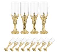 Alipis Lot de 12 gobelets vintage en plastique pour vin, style médiéval, pour décoration de fêtes médiévales, cérémonies religieuses