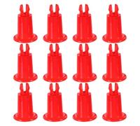 Alipis Lot de 12 Pieds Universels Rouges pour Balance Électronique, Supports de Nivellement Robustes et Stables, Capacité 30 Kg, Accessoires de Remplacement pour Plateau de Pesée, Usage
