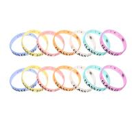 Alipis Lot de 14 Bracelets en Silicone Phosphorescents Multicolores pour Remise de Diplôme 2026, Présents de Fin D’études Garçon et Filles, Accessoires pour Fêtes et Activités