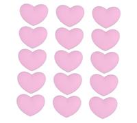 Alipis Lot de 15 Amortisseurs De Raquette De Tennis en Forme De Cœur en Silicone Anti-Vibrations Rose