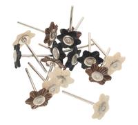 Alipis Lot de 15 Brosses Métalliques Abrasives Hexagonales pour Meuleuse Électrique Têtes Rotatives de Nettoyage et Polissage Accessoires pour Surface Métal Bois et Plastique Kit