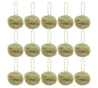 Alipis Lot de 15 Mini Porte-clés Balle de Tennis Peluche Verte, Accessoires de Tennis Décoratifs Mignons, Breloques Sportives pour Paquet à Dos, Présents Thématiques Fête et Souvenirs