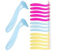 Alipis Lot de 15 Tondeuses à Poils Corporelles Manuelles pour Femmes Rasoirs Jetables en Acier Inoxydable Taille Compacte Couleurs Rouge Jaune et Bleu Clair pour Bikini Aisselles