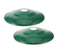 Alipis Lot de 2 Abat-jours Étanches en Verre 30 Cm Diamètre pour Lampes Industrielles Extérieures, Protection Lumineuse Résistante, Abri pour Éclairage D’usine et Atelier, Couvercle