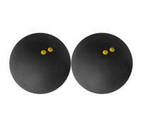 Alipis Lot de 2 Balles de Squash Doubles Points Jaunes, Caoutchouc Haute Élasticité, Ultra Lentes pour Entraînement Professionnel, Petite Balle de Raquette pour Exercices et Amélioration