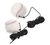 Alipis Lot de 2 Balles d'Entraînement de Baseball 23 CM Corde Élastique 4 M - Équipement Portable pour Garçon et Filles et Adultes Amélioration du Swing Renforcement du Bras Bandes de