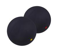 Alipis Lot de 2 Balles D'entraînement de Squash en Caoutchouc à Point Unique Rouge et Jaune, Balle Professionnelle pour Entraînement Intérieur et Extérieur, Équipement de Squash