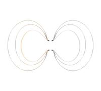 Alipis Lot de 2 Bandeaux Halo en Fer Robuste à Trois Couches, Couronnes Dorée et Argentée pour Cosplay, Hanfu et Halloween, Accessoires Coiffure Déesse, Serrage-tête Costume Ange, Style