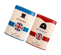 Alipis Lot de 2 Boîtes de Rangement en Fer-Blanc pour Lames de Rasoir Conteneur pour Objets Tranchants Couvercles Bleu et Rouge Amovibles Compactes et Adaptées aux Outils de Coiffure