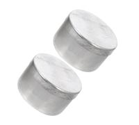 Alipis Lot de 2 Boîtes Rondes en Aluminium Robustes Couvercle Anti-débordement pour Supports de Pesée du Sol en Laboratoire Universitaire et Institut de Recherche