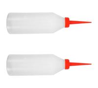 Alipis Lot de 2 Bouteilles D'huile pour Machine à Coudre en Plastique Léger et Anti-fuite Embouts Aiguille Rouges, pour Machines Plates Aiguilles en Déplacement